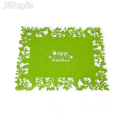 Filc húsvéti tányéralátét lime zöld, 40x30 cm