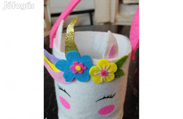 Filc táskák 3 db. egyben, Unikornisos, flitteres