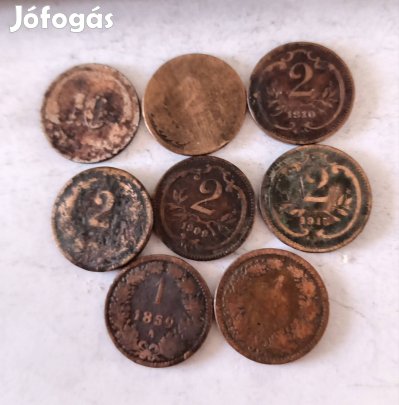 Fillér, Heller, Krajcár 