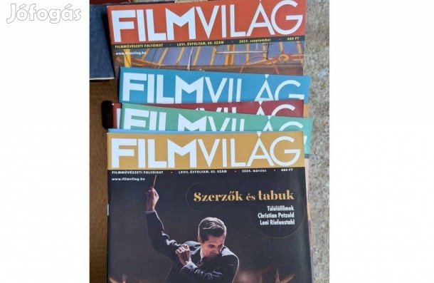 Filmvilág új főáyóiratok eladók.2023 szeptembertől van 2024 márciusig