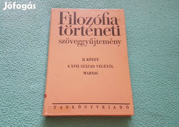 Filozófiatörténeti szöveggyűjtemény II. kötet könyv