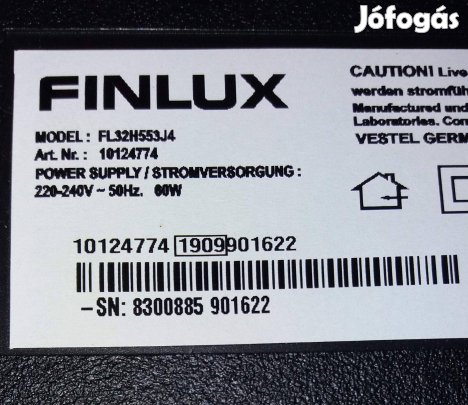 Finlux FL32H553J4 LED LCD tv alkatrésznek 17MB140TC 17IPS63