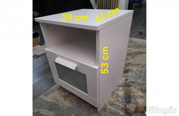 Fiókos éjjeli szekrény - 2 darab
