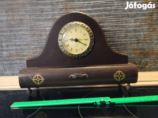 Fiókos ékszertartós asztali óra régiség
