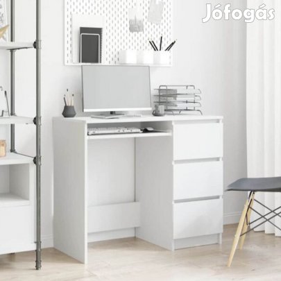 Fiókos íróasztal 90x45x76cm fehér FUR1354-1
