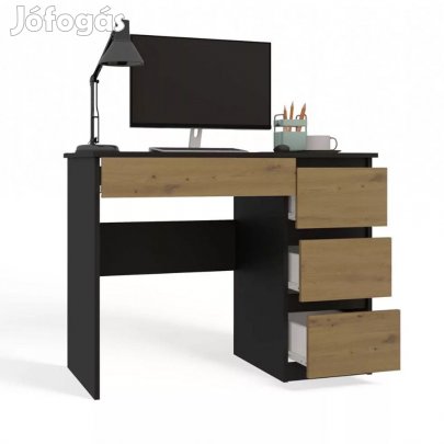 Fiókos íróasztal 98x51x76cm szürke FUR1952-1