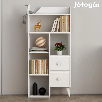 Fiókos szekrény 61x30x130 cm fehér FUR1870-1