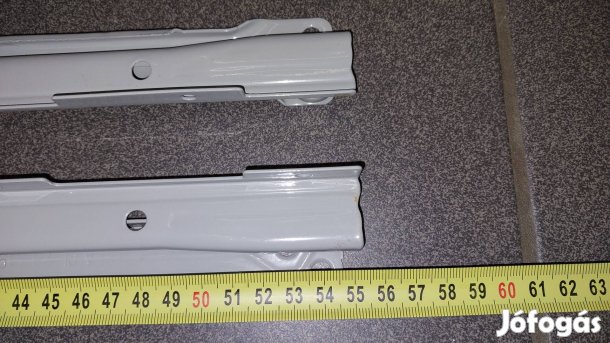 Fióksín, fiókcsúszó, 550mm, IKEA, szürke, szimpla, 1pár...