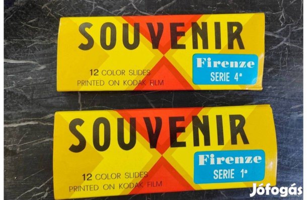 Firenze színes diakép, Dia sorozat 2 x 12 db.,Kodak filmen