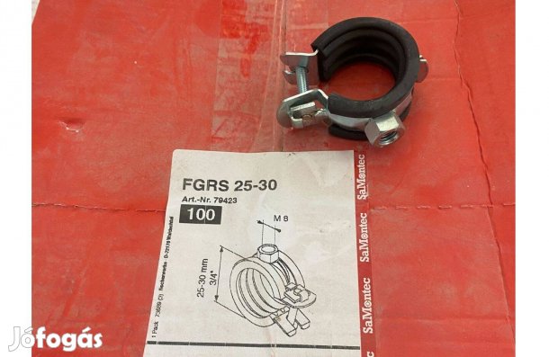 Fischer Fgrs 25-30 gumis csőbilincs (3/4") - 100 db/doboz - Új