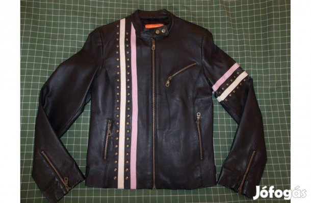 Fishbone valódi bőr női bőrdzseki S/M méret dzseki, kabát, hibátlan