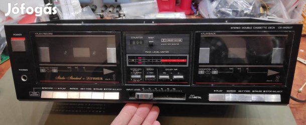 Fisher CR-W250T, duplakazettás magnó