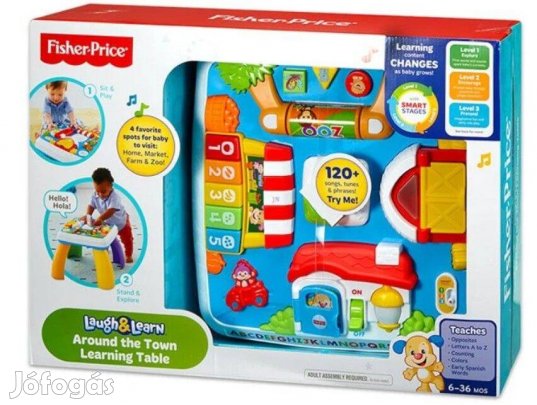 Fisher-Price Kétnyelvű intelligens asztalka (Új, bontatlan)