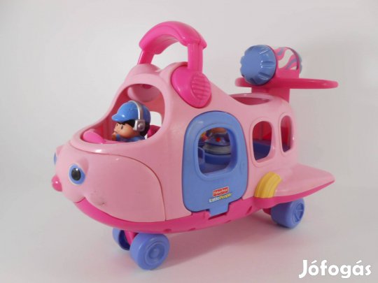 Fisher Price Little People Lil' Movers Pink Airplane elemes repülőgép