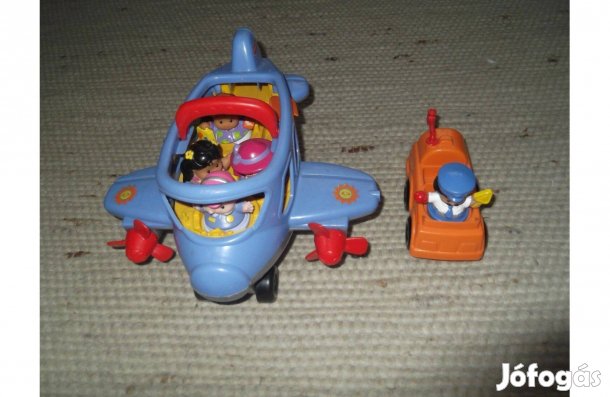 Fisher Price Little People Repülőgép szett figurákkal - újszerű