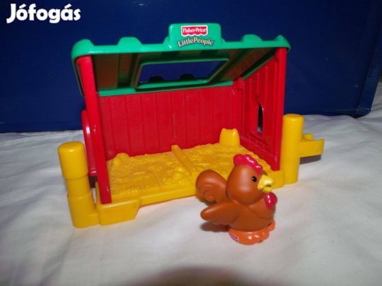 Fisher Price Little People tyúk és ól tyúkól istálló istáló farm Fplp