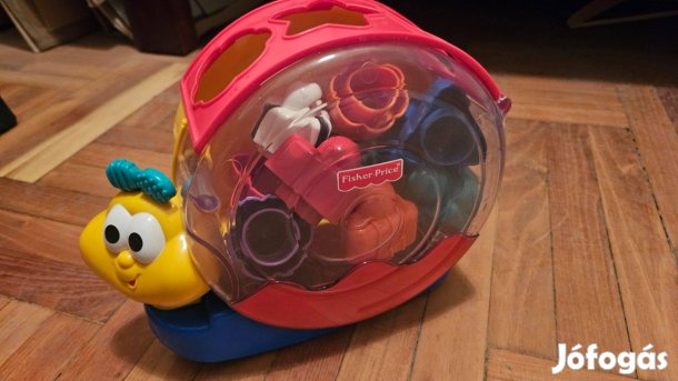 Fisher Price csiga zenélős formabedobós babajáték