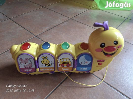Fisher-Price daloló kukac kedvelt zenélő baba-/kisgyerekjáték