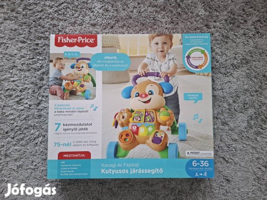 Fisher Price kutyusos járássegítő (dobozában)