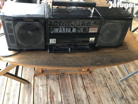 Fisher retro rádiós magnó