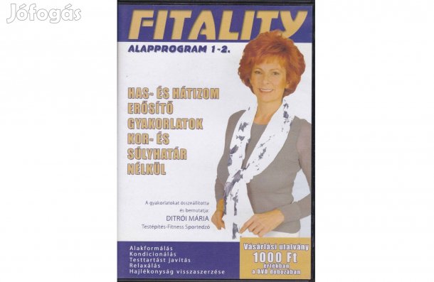 Fitality - Has- és hátizom erősító gyakorlatok DVD, alapprogram 1-2