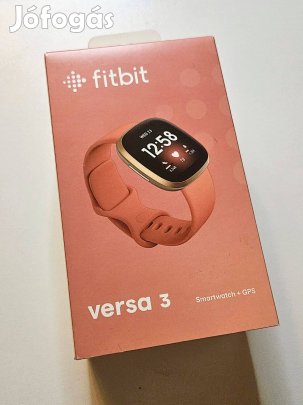 Fitbit Versa 3 GPS okosóra - kiváló állapotban, extra szíjakkal