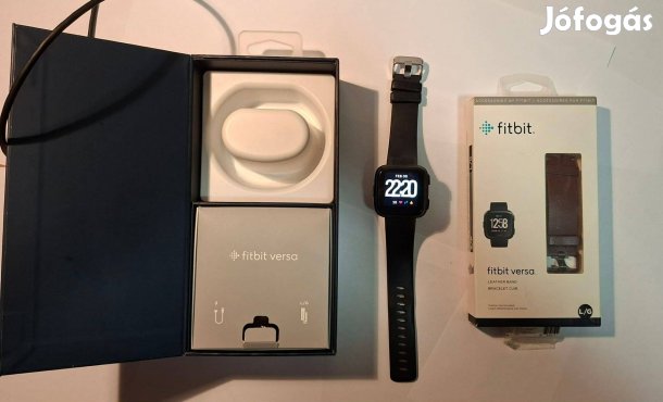 Fitbit Versa okosóra + bőrszíj