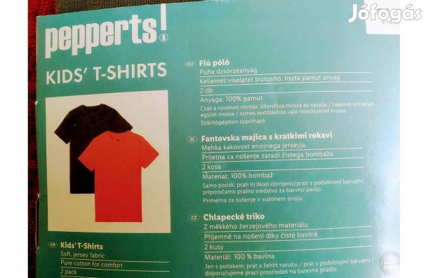 Fiú Poló Pepperts 134-140 párban csomagolva , Egyenként (is)eladók S