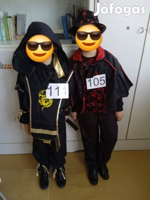 Fiú jelmez Ninja es Drakula