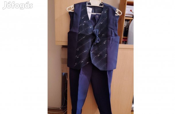 Fiú mellény-nadrág-nyakkendő 122-128 (Új/Címkés)