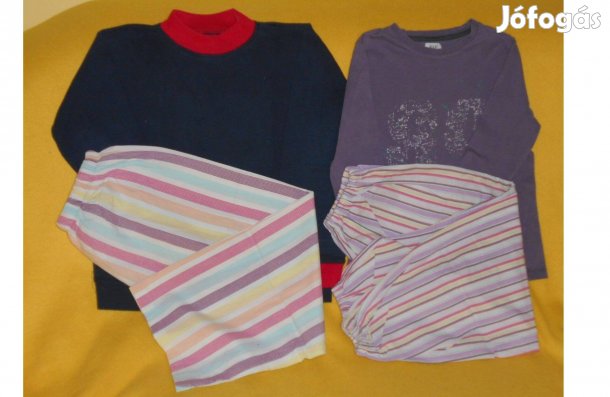 Fiú pamut pizsama szett. 7-10 év. 2 szett : 600 Ft