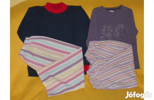 Fiú pizsama szett. Pamut felső, újszerű nacik.7-10 év. Olcsón