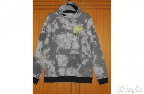 Fiú pulóver, divatos, kapucnis, zsebes, márkás, meleg. 14-15 év