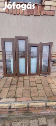 Fix világító barna müanyag ablak 