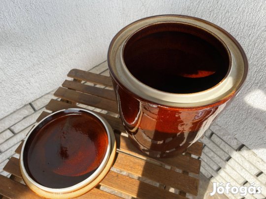 Fkz 15 literes mázas fermentáló edény tökéletes házi savanyításhoz