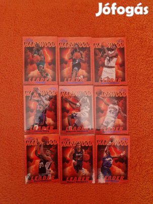 Flair 1997-98 Hardwood Leader kosaras kártyák 9db