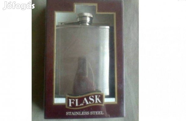 Flask Stainless Steel 6 OZ rozsdamentes fém flaska.Teljesen új,tiszta