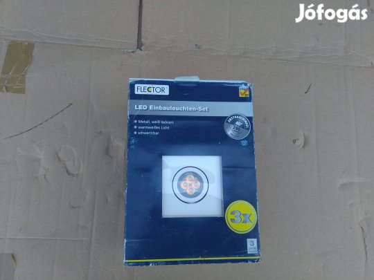 Flector 3w 280lm /3x led spot szett új több db