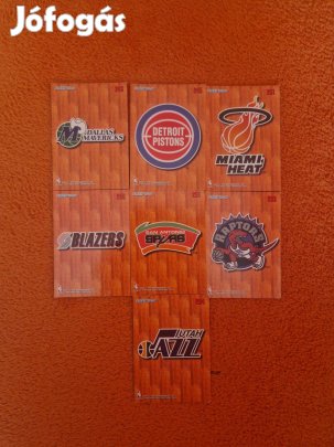 Fleer 1995-96 Team Card kosaras kártyák 7db