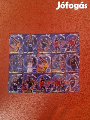 Fleer 1996-97 Crystal Ball kosaras kártyák 15db