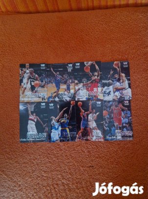 Fleer Traditions 1997-98 Crystal kosaras kártyák 8db