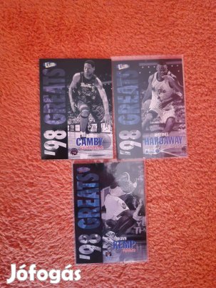 Fleer Ultra 1997-98 '98 Greats kosaras kártyák 3db