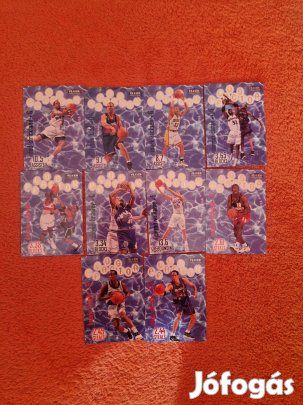 Fleer Ultra 1998-99 Plus Factor kosaras kártyák 10db