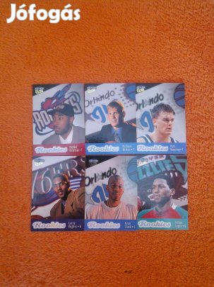 Fleer Ultra 1998-99 Rookies kosaras kártyák 6db
