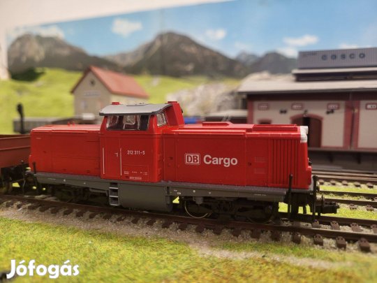 Fleischmann BR 212 analóg dízelmozdony + 3db teher vagon ( H0 )