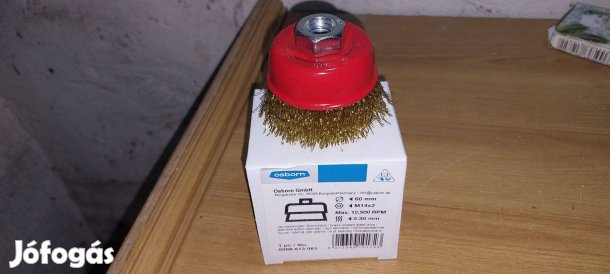 Flexbe fogható sárgaréz drót körkefe, fazékkefe - 60 mm