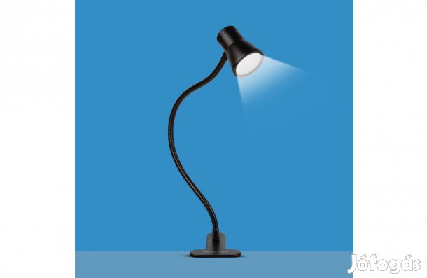 Flexibilis Asztali lámpa - csipeszes - USB - állítható fényerő és szín