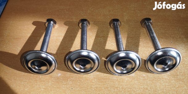 Flipper láb szintező 4db króm Új