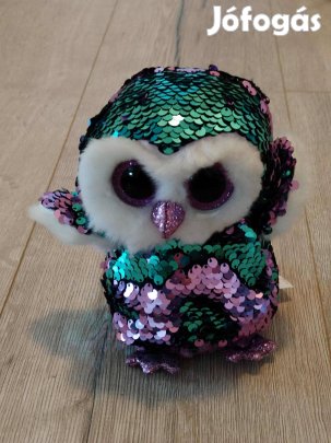 Flitteres bagoly plüss figura 15 cm 