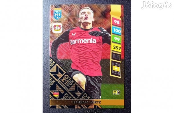 Florian Wirtz Bayer Leverkusen Momentum focis kártya Panini FIFA 2025